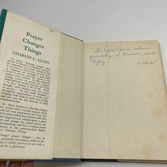 Prayer Changes Things Charles L. Allen 1964 HC Houston Texas Methodist Pastor