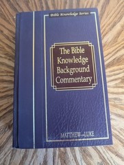 The Bible Knowledge Series Background Commentary Matthew-Luke Hardcover Evans