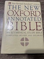 The New Oxford Annotated Bible: Am Ecumenical Study Bible Hardcover, Dust Cover