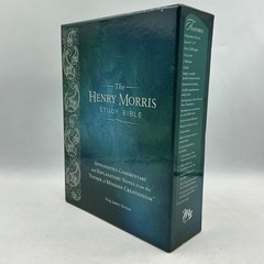 The Henry Morris Study Bible Henry M. Morris Genuine Leather KJV Black 2012