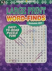 Kappa Large Print Word-Finds Puzzle Books, Largest Selection of Volumes. U-PICK!