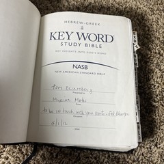 Hebrew-Greek Key Word Study Bible NASB Black Genuine Leather 2008 AMG