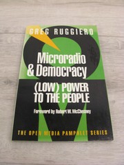 Open Media Pamphlet Series #10 Microradio & Democracy Greg Ruggiero 1999 PB 1st