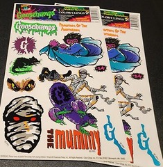 Goosebumps Window Clings – New 1996 Rare Vintage 4 Sheets, 2 Styles Collectable
