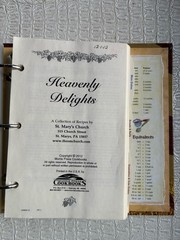 Cookbook Heavenly Delights St Mary’s Church Pennsylvania 3-Ring 354 Pages 2012