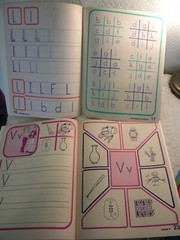 vintage lot 6 Reading Readiness workbooks/color books-5 new