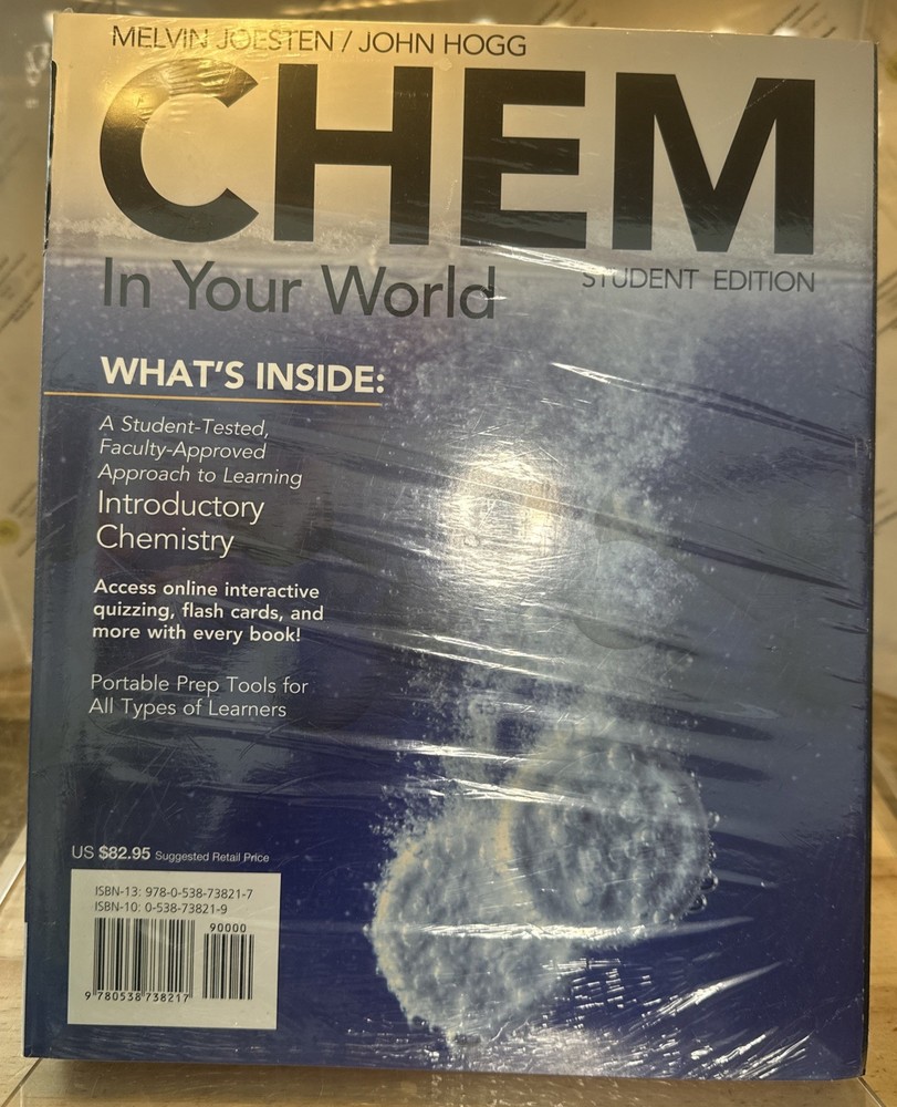 CHEM: In Your World by Melvin Joesten & John Hogg Student Edition Brand New