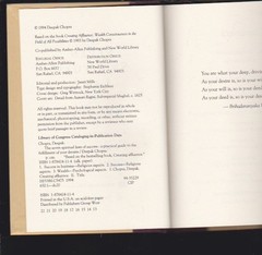 The Seven Spiritual Laws of Success: Practical Guide to the Fulfillment 1994 LN