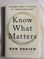 Know What Matters: Lessons from a Lifetime of Transformations – Hardcover – NEW