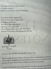 Dark Notes by Pam Godwin Books For Days Crate Edition