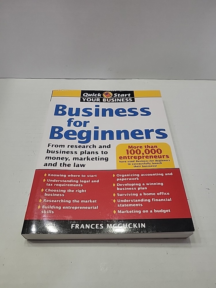 Business for Beginners From Research & Business Plans to Money Frances Mcguckin