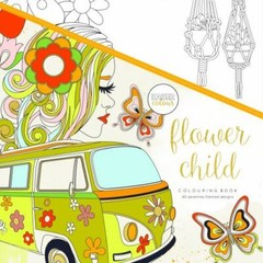 Kaisercraft Flower Child KaiserColour Perfect Bound Coloring Book, 9.75″ x 9.75