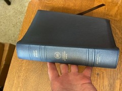 Legacy Standard Bible, Large Print Wide Margin – Edge-Lined Goatskin, Blue New