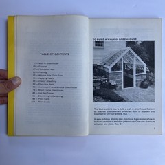 How To Build A Walk-In Or Window Greenhouse 1972 Trade Paperback 114 Pages