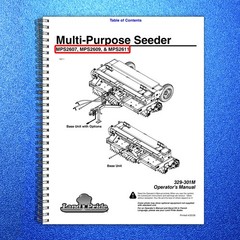 LAND PRIDE MPS26 Series Multi-purpose Seeder Operators Manual – WIRE BOUND