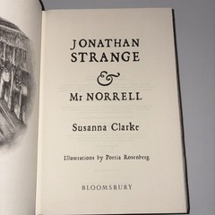 Jonathan Strange and Mr Norrell by Susanna Clarke Christmas Red Hardcover SIGNED