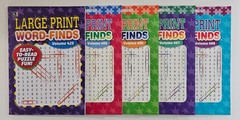 5 New Large Print Word-Finds Puzzle Books Kappa Games Vol# 474-498 ~ Search,Hunt