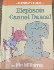 RARE! 1st Library Ed. Elephants Cannot Dance! Willems FollettBound Platinum GOOD