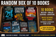 Random Box of 10 Books Mystery Thriller Suspense Mixed Authors Pre-Owned