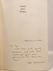 SIGNED 1st edition / Long Way Home: Poems by Pat Schneider / 1993 Softcover