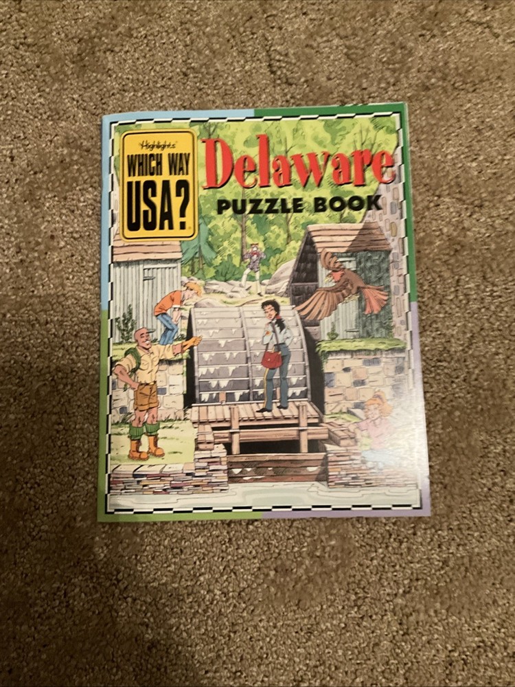 Highlights Which Way USA Delaware 30 Page Puzzle Book
