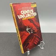 Genius Unlimited by John T Phillifent Vtg Scifi Paperback 1st Daw 16 1972 UQ1016