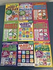 Lot of 9 Penny Press Variety Puzzle Books