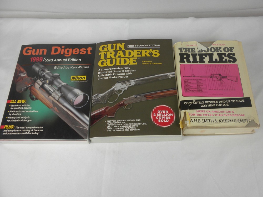 Gun Digest 1999 SC – Gun Traders Guide 44th Ed. SC – Book of Rifles 19722 HC/DJ