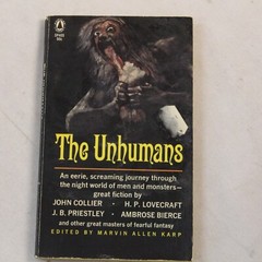 Unhumans Paperback Edited by Marvin Allen Karp Horror Stories 1965