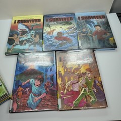Lot of 8 ~ I SURVIVED GRAPHIC NOVELS ~ Series by Lauren Tarshis Hardcover