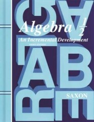 Saxon Algebra 1/2, 3rd Edition: Student Edition 2004 – Hardcover – GOOD