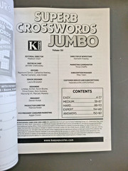 Lot of 3 Jumbo Crossword Books by Kappa -USA & 2 Superbs- 380+ Puzzle Challenges