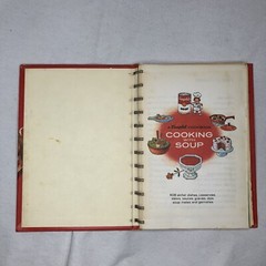 Vintage 1960s Campbell Cookbook Cooking With Soup 608 Recipes Spiral Hardcover