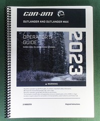 2023 Can-Am Outlander 450 DPS Owner’s Manual: 284 Pages & Protective Covers