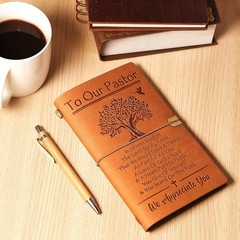 Pastor Appreciation Gifts, Pastor Gifts for Men- 140 Pages Refillable Journal- T