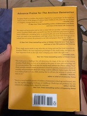 The Anxious Generation Jonathan Haidt Penguin Press HC Yellow Parenting 2024