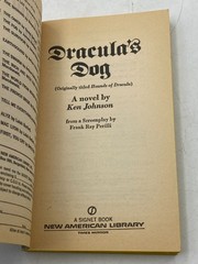 KEN JOHNSON PAPERBACK – Dracula’s Dog 1978 (Paperbacks From Hell) (1st printing)