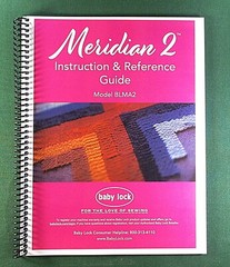 Baby Lock BLMA2 Meridian 2 Instruction Manual Guide: 132 Pages & Plastic Covers