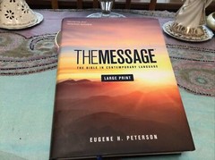 Message Bible-MS-Large Print Numbered: By Eugene H Peterson