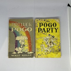 Vintage Pogo Books Lot Walt Kelly Potluck & Pogo Party PB Illustrated