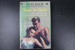 Theme for Ballet Vicki Baum 1959 Dell Book Ballet Drama Romance Paperback PB