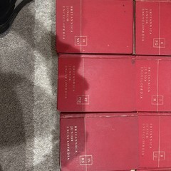 Britannica Junior Encyclopedia Red Gold Complete Set (Volumes 1-15)