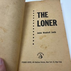 James Woodruff Smith – The Loner (Pyramid, 1959) PB Paperback Western