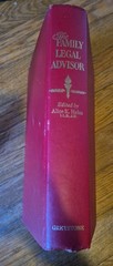 Vintage 1974 Family Legal Advisor Hardcover Law Reference Greystone Press Book