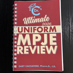 DR. C’S ULTIMATE UNIFORM MPJE REVIEW 2026 BY Gary Cacciatore Pharm.d. J.d.