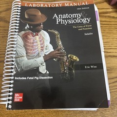 Anatomy & Physiology Laboratory Manual 10th Edition For Saladin Eric Wise