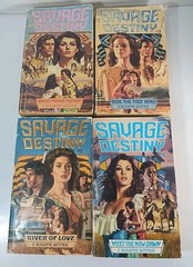 Savage Destiny Paperback 4 Book Lot Rosanne Bittner Historical Romance Old West
