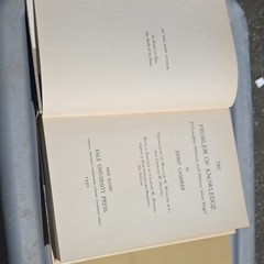 Ernst Cassirer The Problem of Knowledge HC Dust Jacket Yale Univ Press 1950