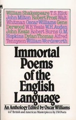 Immortal Poems of the English Language by Williams, Oscar