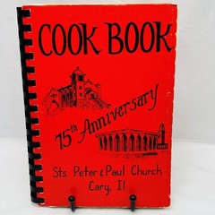 Sts. Peter & Paul Church Cookbook 1986 Cary Illinois Spiral Bound 146 Pages